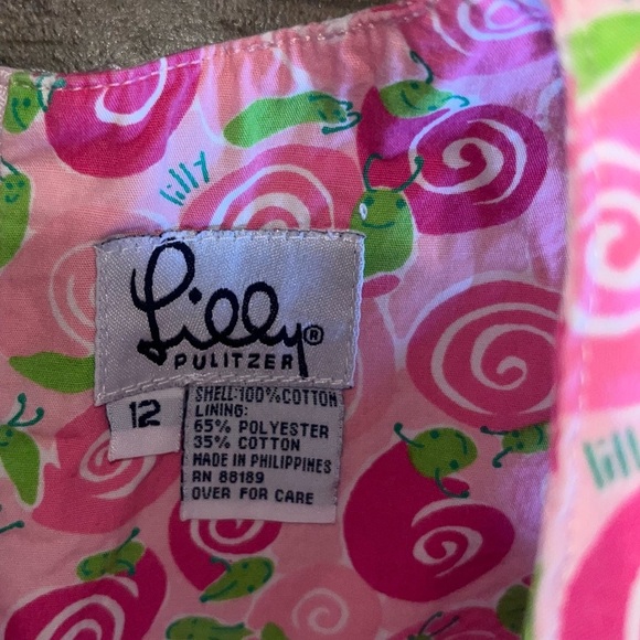 Lilly Pulitzer vintage white label girls snail dress - Picture 3 of 3